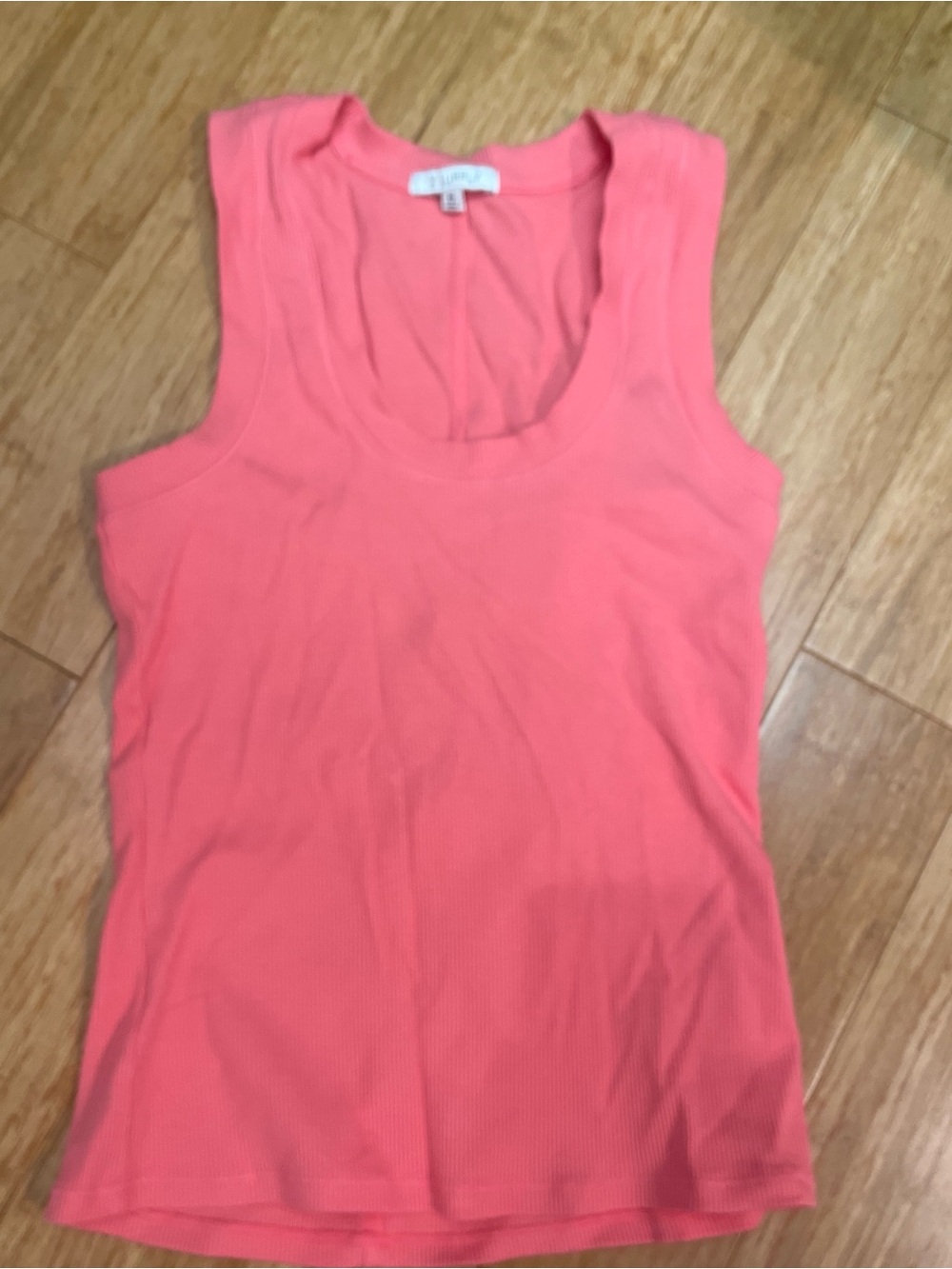 Z Supply Coral Pink Ribbed Tank Top